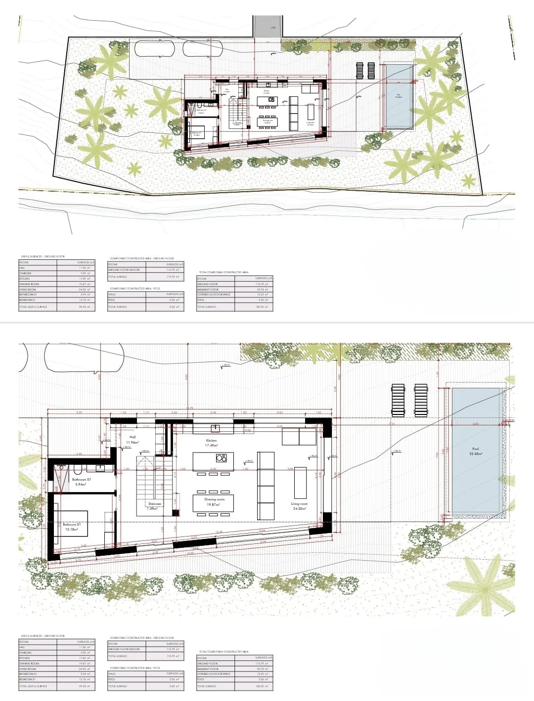 Villa Centaure — Planos y documentación 1