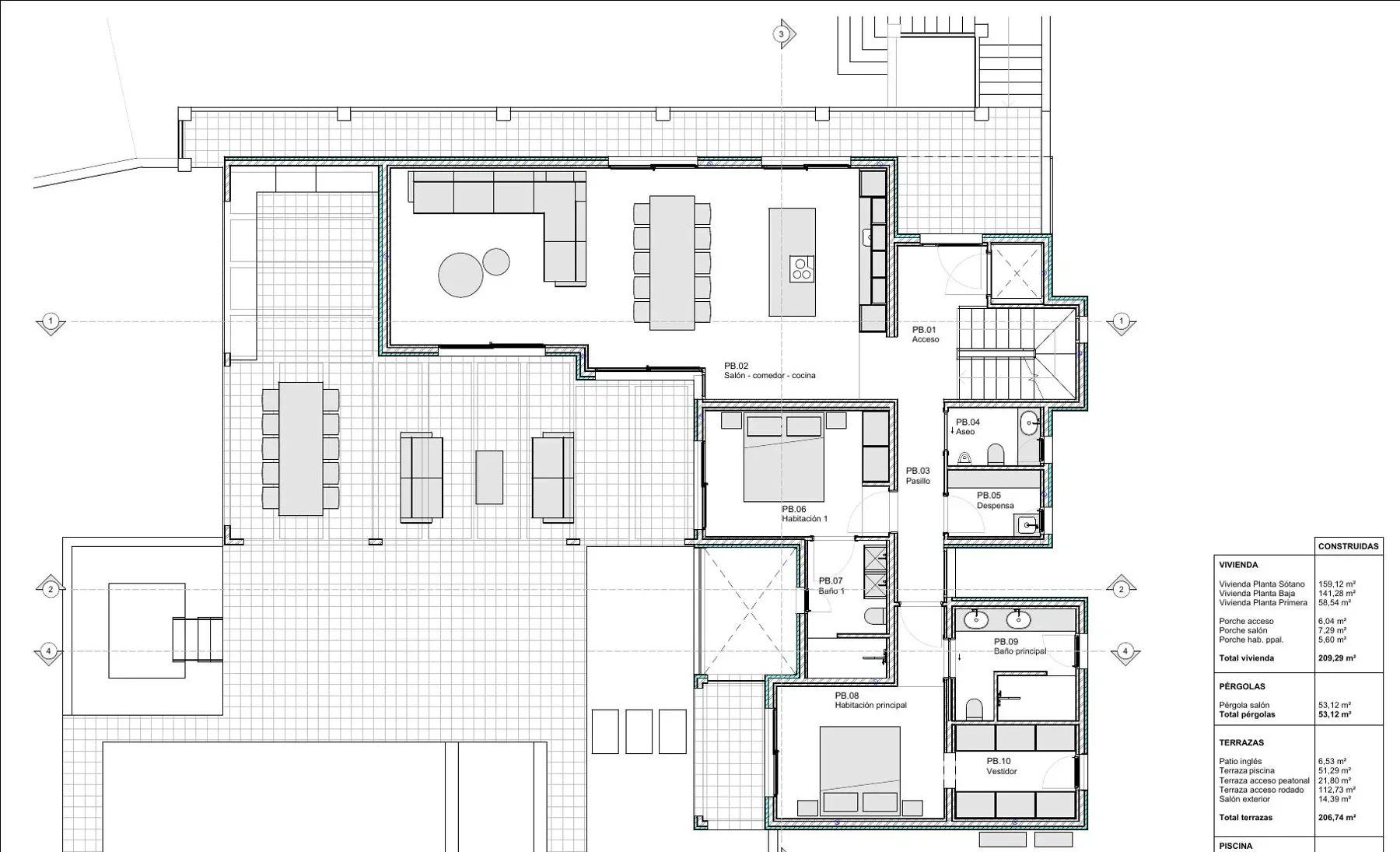 Villa Violeta — Planos y documentación 1