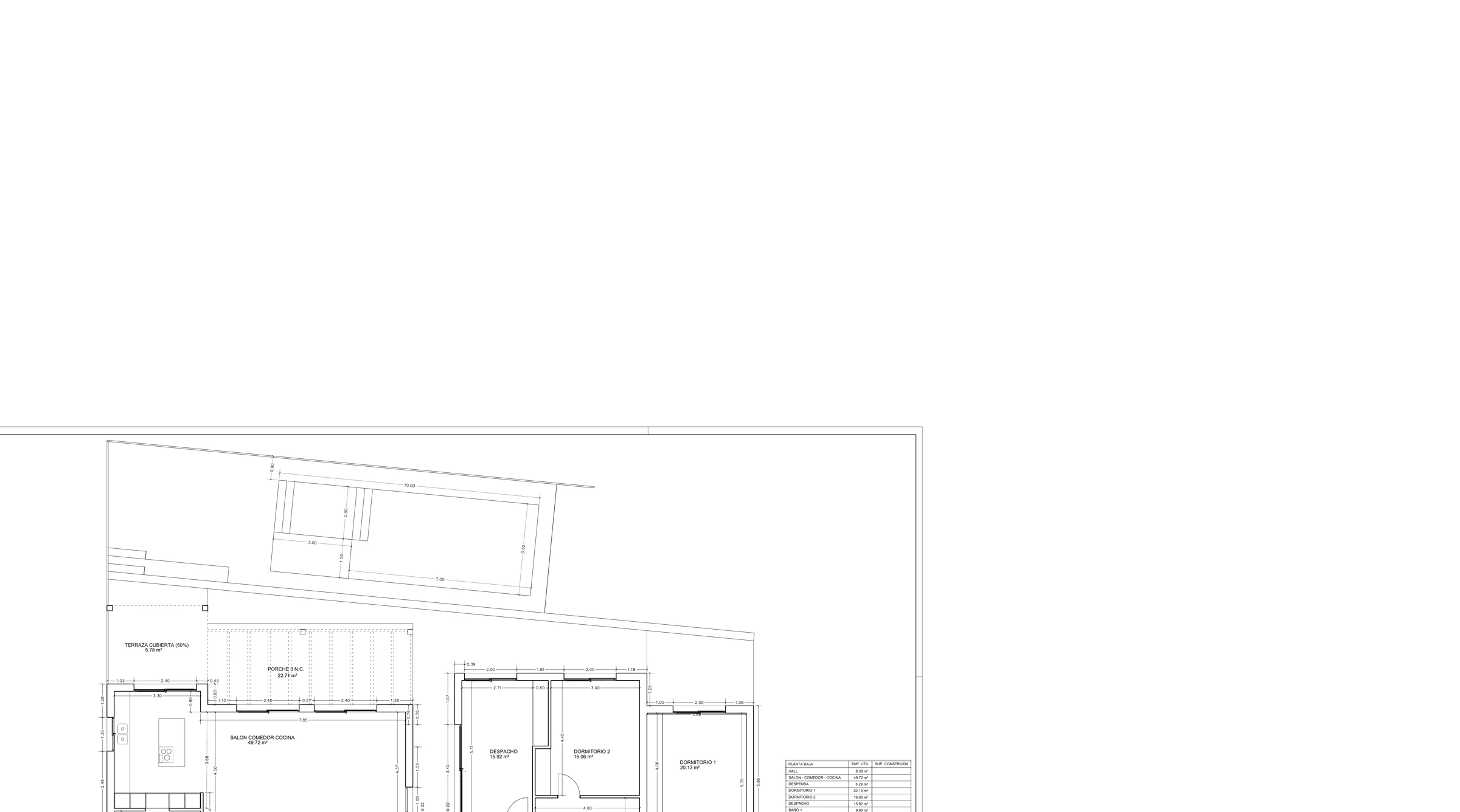 Villa Juan Cordero — Planos y documentación 1